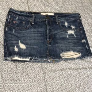 Denim mini skirt, size 7